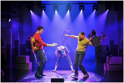 Zak Resnick and Derrick Baskin in a scene from Piece of My Heart: The Bert Berns Story (Photo credit: Jenny Anderson)