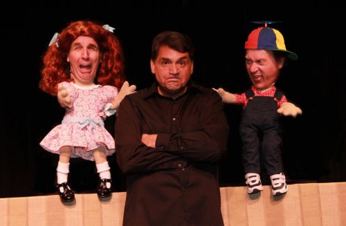 Paul Louis, Nick Santa Maria and Stephen G. Anthony in a scene from “Real Men”