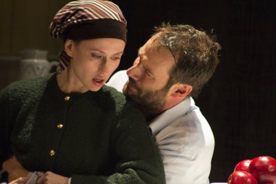 Victoria Mack and Ian Kahn in a scene from “Hard Love” (Photo credit: Clark Kim)