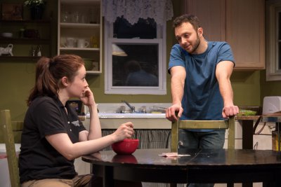 Vanessa Vache and James Kautz in a scene from “Utility” (Photo credit: Russ Rowland)