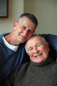 Playwright Terrence McNally and husband Tom Kirdahy