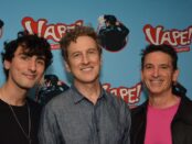 BILLY RECCE, JACK PLOTNICK, DANNY SALLES at opening night of VAPE! THE GREASE PARODY. photo by Genevive Rafter Keddy