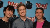 BILLY RECCE, JACK PLOTNICK, DANNY SALLES at opening night of VAPE! THE GREASE PARODY. photo by Genevive Rafter Keddy